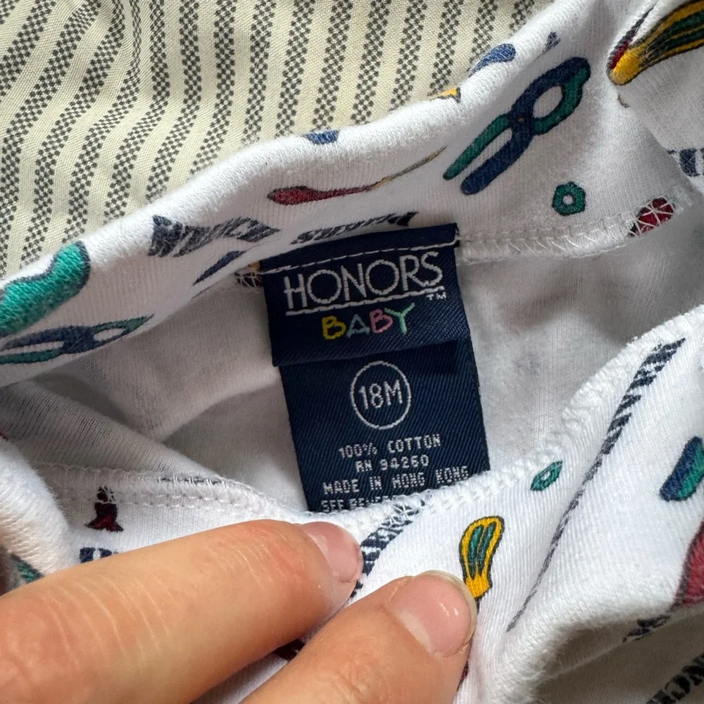 Vintage Retro Colorful Tool Printed Kids Bodysuit - Picture 3 of 3